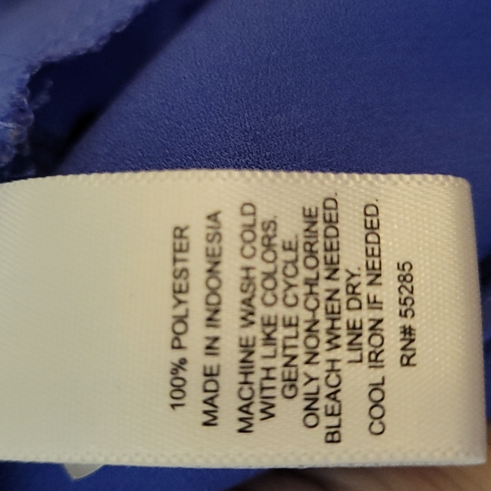 💠NWOT Express Sheer Blue Blouse Size SP - Picture 5 of 9